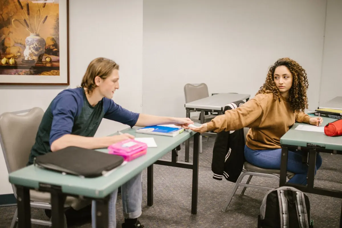 Étudiants en cours de langue